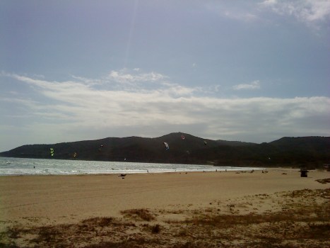 Windsurfistas en Getares (Hoy)